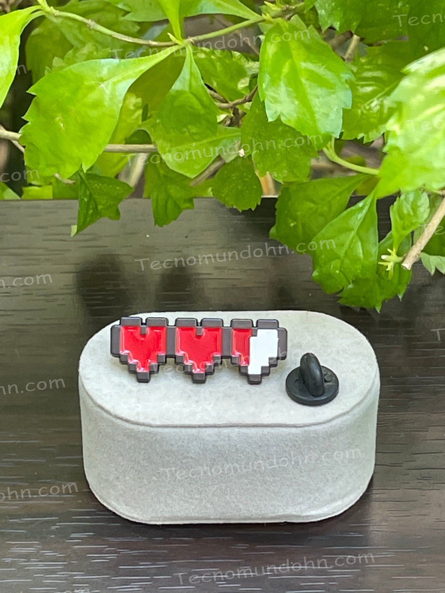 Broche Corazón Estilo Píxel | (Minecraft / Zelda)