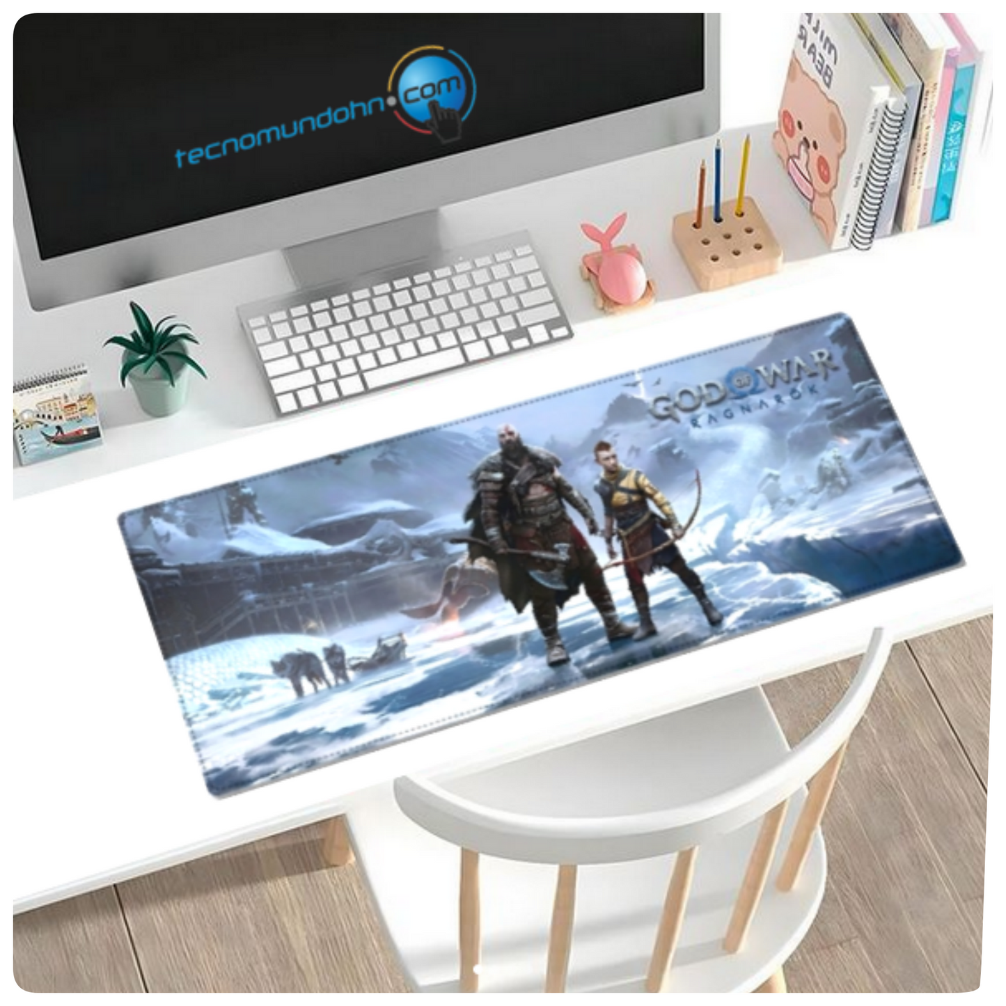 Mouse Pad Kratos y Atreus | God of war