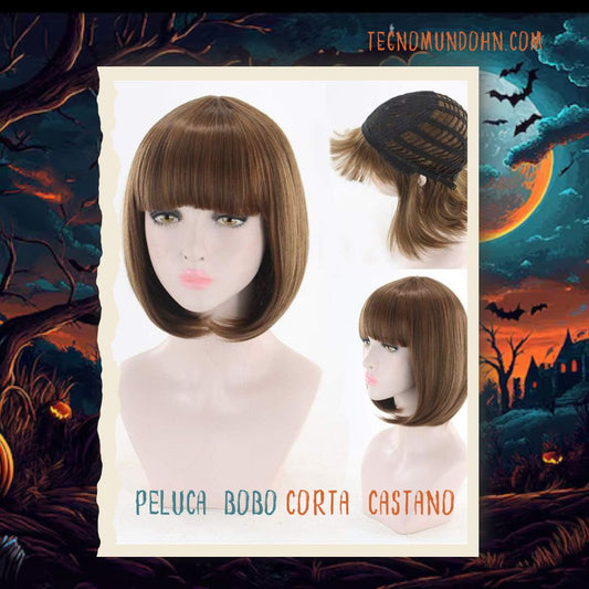 Peluca Castano Corta O