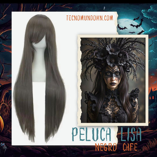 Peluca Cafe Oscuro Lisa X