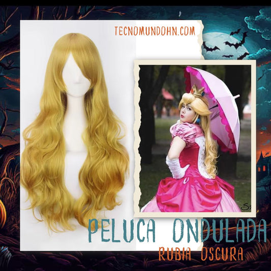 Peluca Rubia Oscura Colocha H