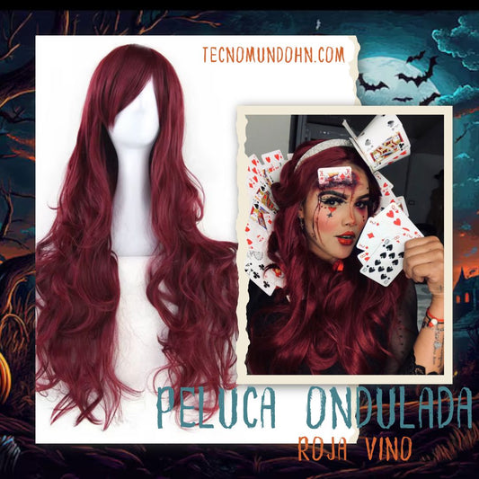 Peluca Rojo Vino Colocha N