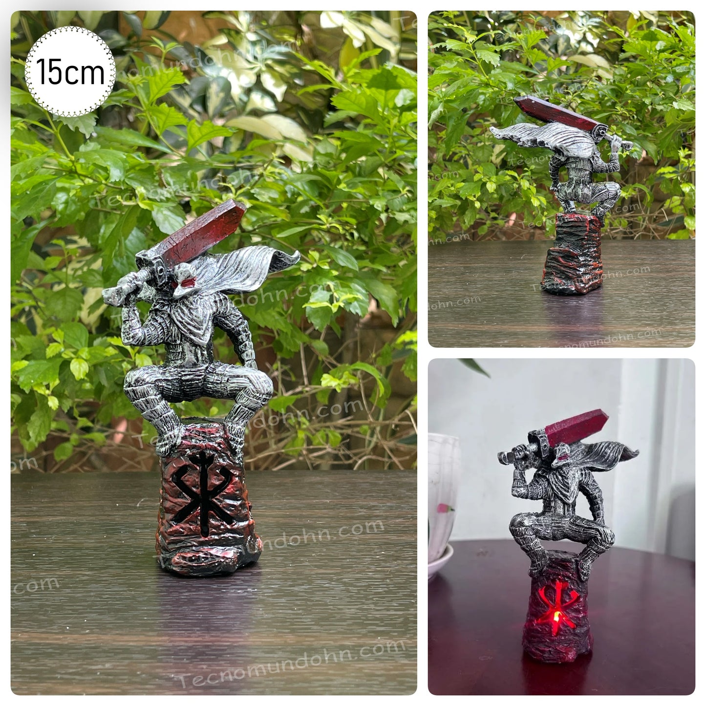 Figura Berserk Guts Con Luz 15Cm