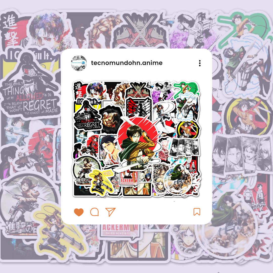 Paquete Calcomanías Attack On Titan