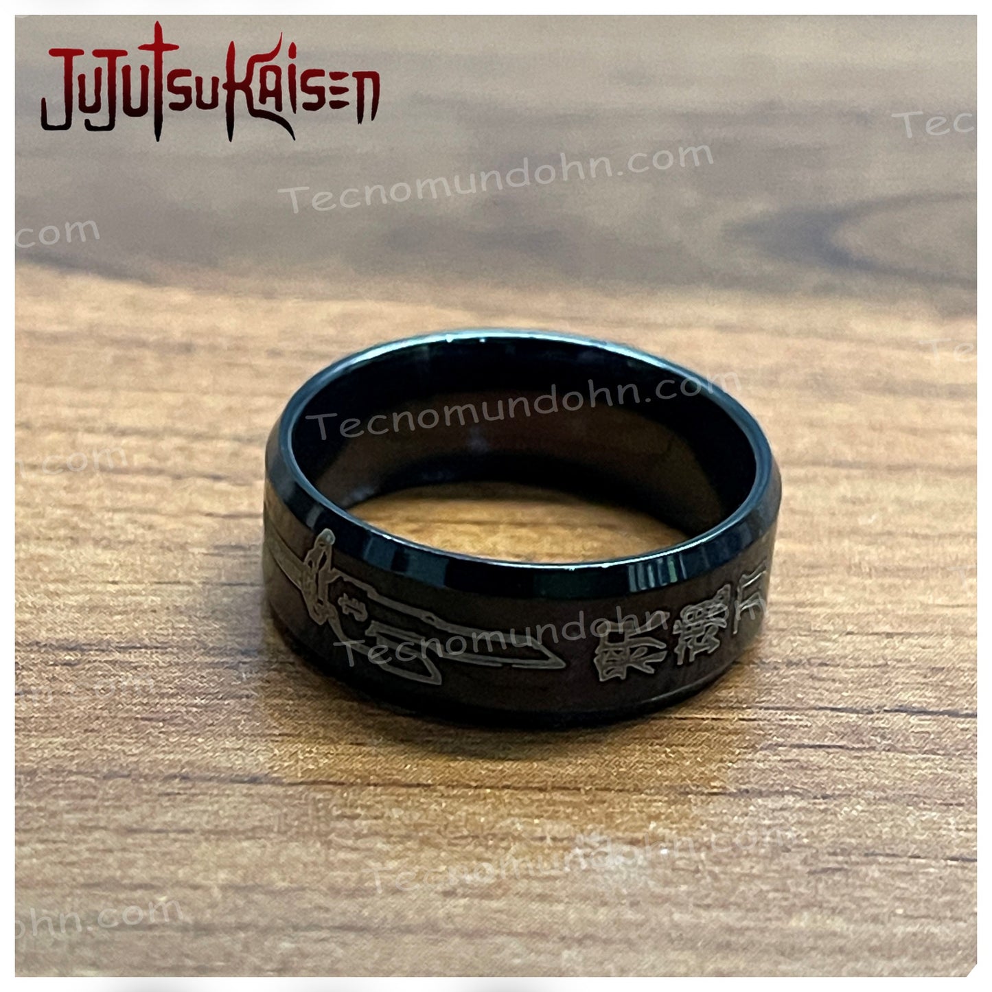 Anillo Jujutsu Kaisen Black