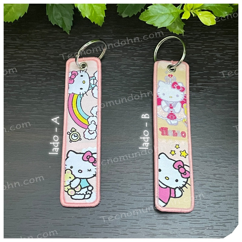 Llavero Bordado Doble Cara Sanrio Kitty (5)