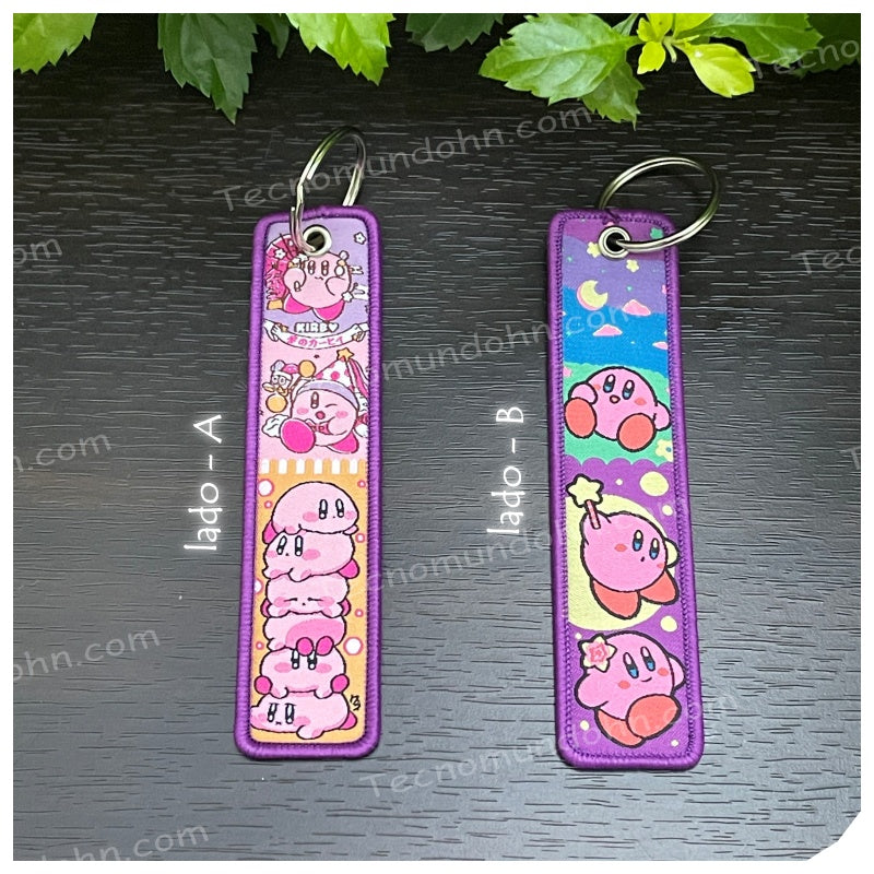 Llavero Bordado Doble Cara Kirby 34