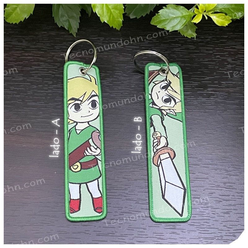 Llavero Bordado Doble Cara Zelda 10