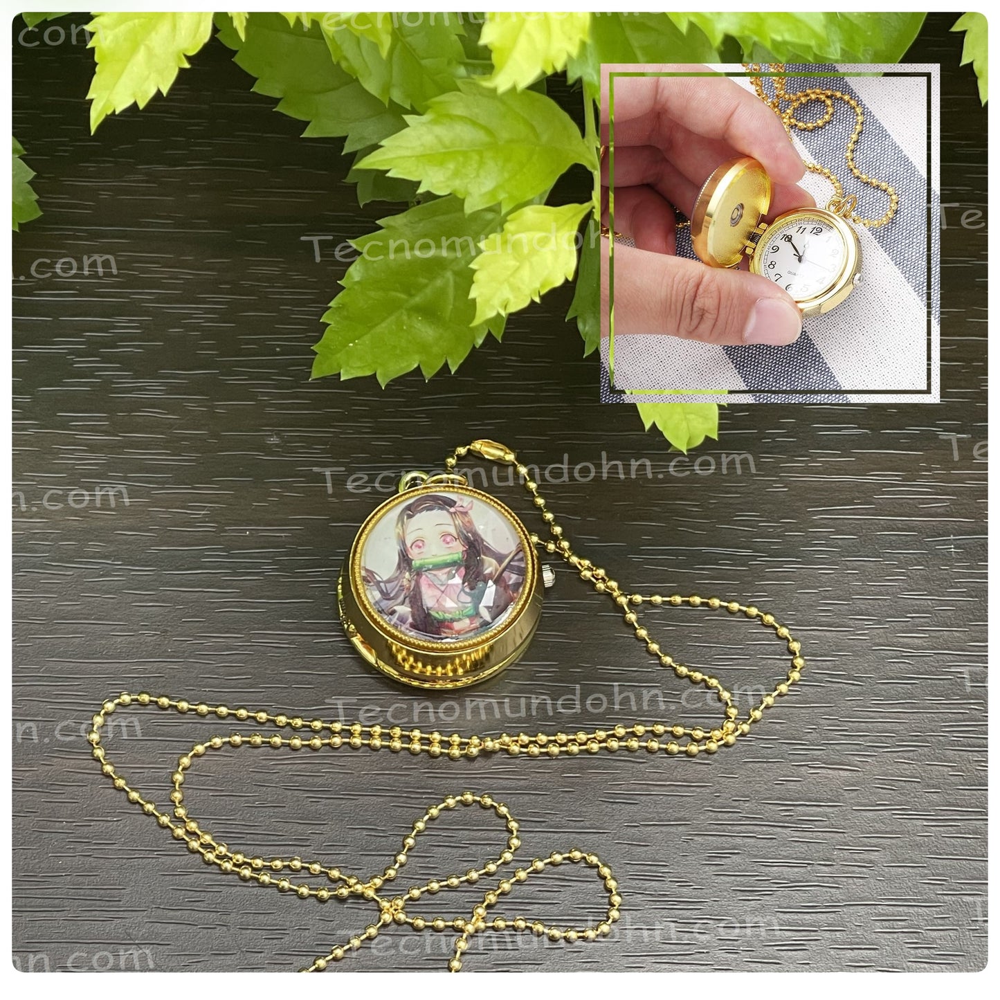 Collar Reloj Giratorio Nezuko | Demon Slayer