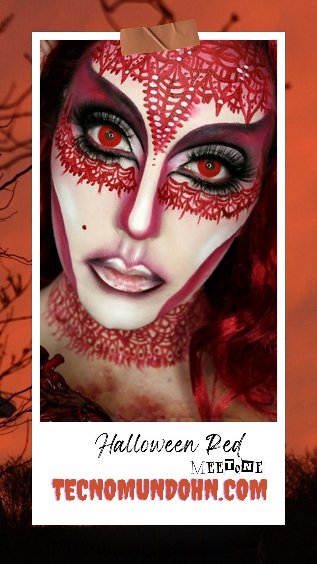 Meetone Crazy Sc015 Halloween Red