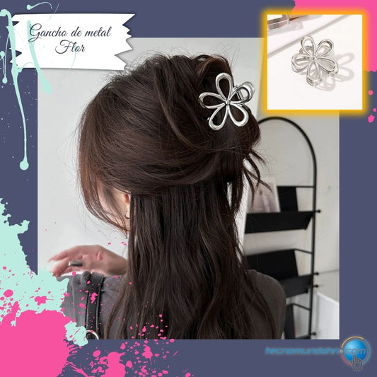 Gancho de metal Flor