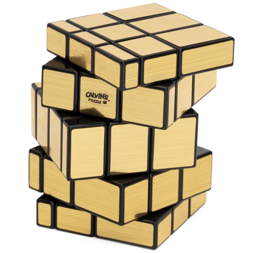 Calvin's Puzzle 3x3x5 Siamese Mirror Short Cube(84mm) golden