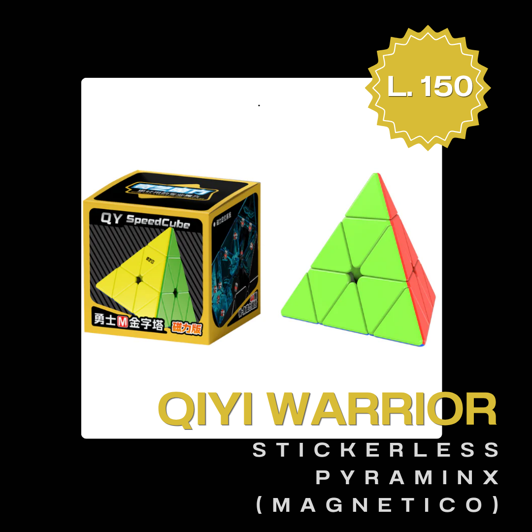 Qiyi Warrior Stickerless Pyraminx - Magnético