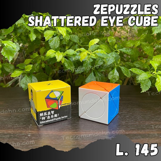 ZEPUZZLES Shattered Eye Cube stickerless