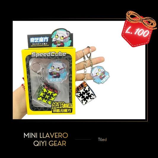 Qiyi Mini Gear Keychain Black