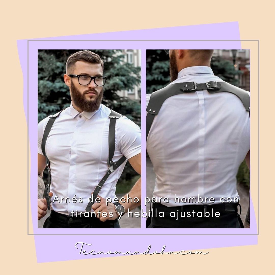 Arnés De Pecho Para Hombre Con Tirantes Y Hebilla Ajustable