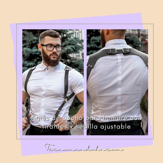 Arnés De Pecho Para Hombre Con Tirantes Y Hebilla Ajustable