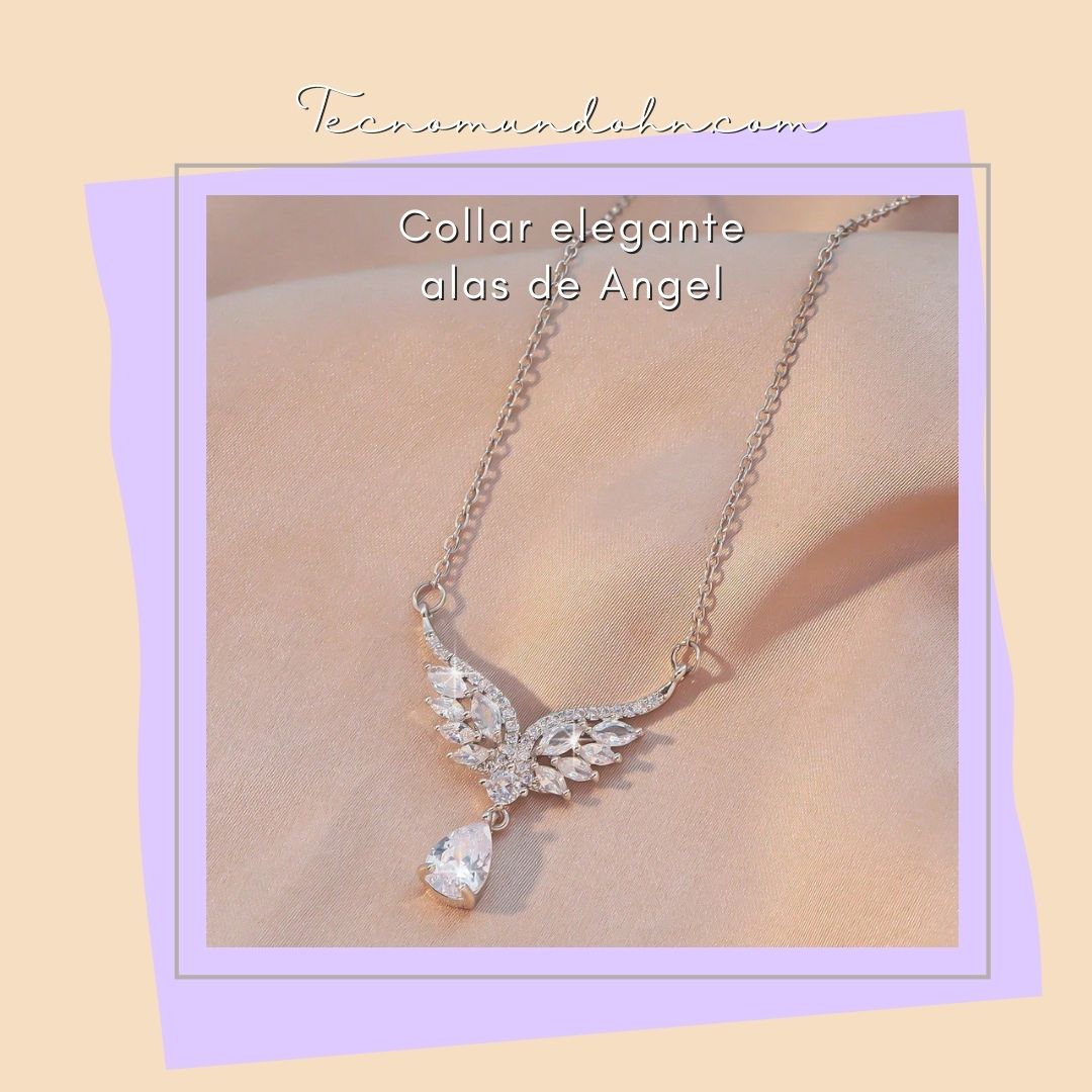 Collar Elegante Alas De Angel