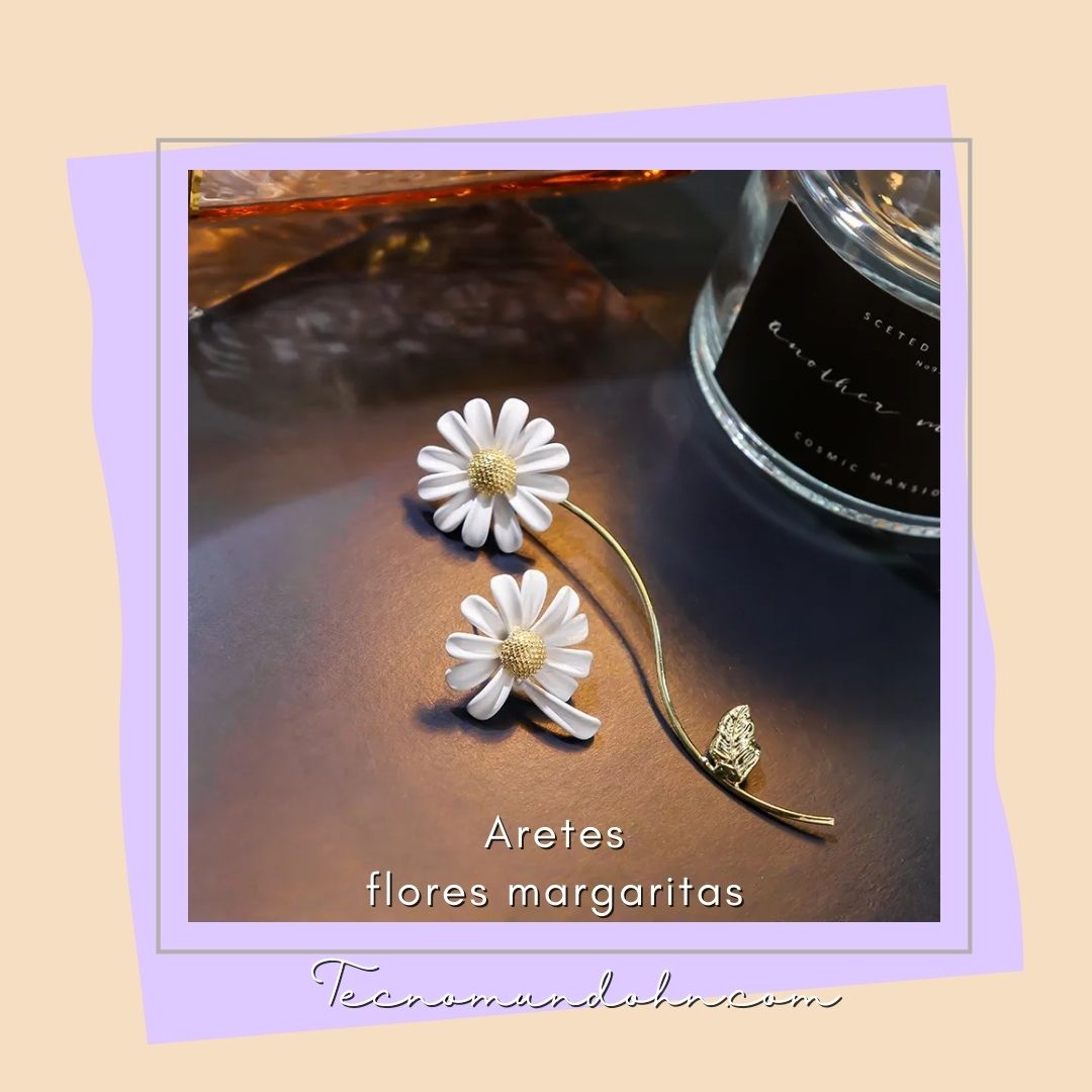 Aretes Flores Margaritas
