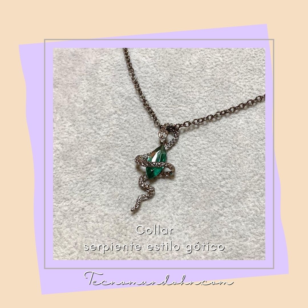 Collar Serpiente Estilo Gótico