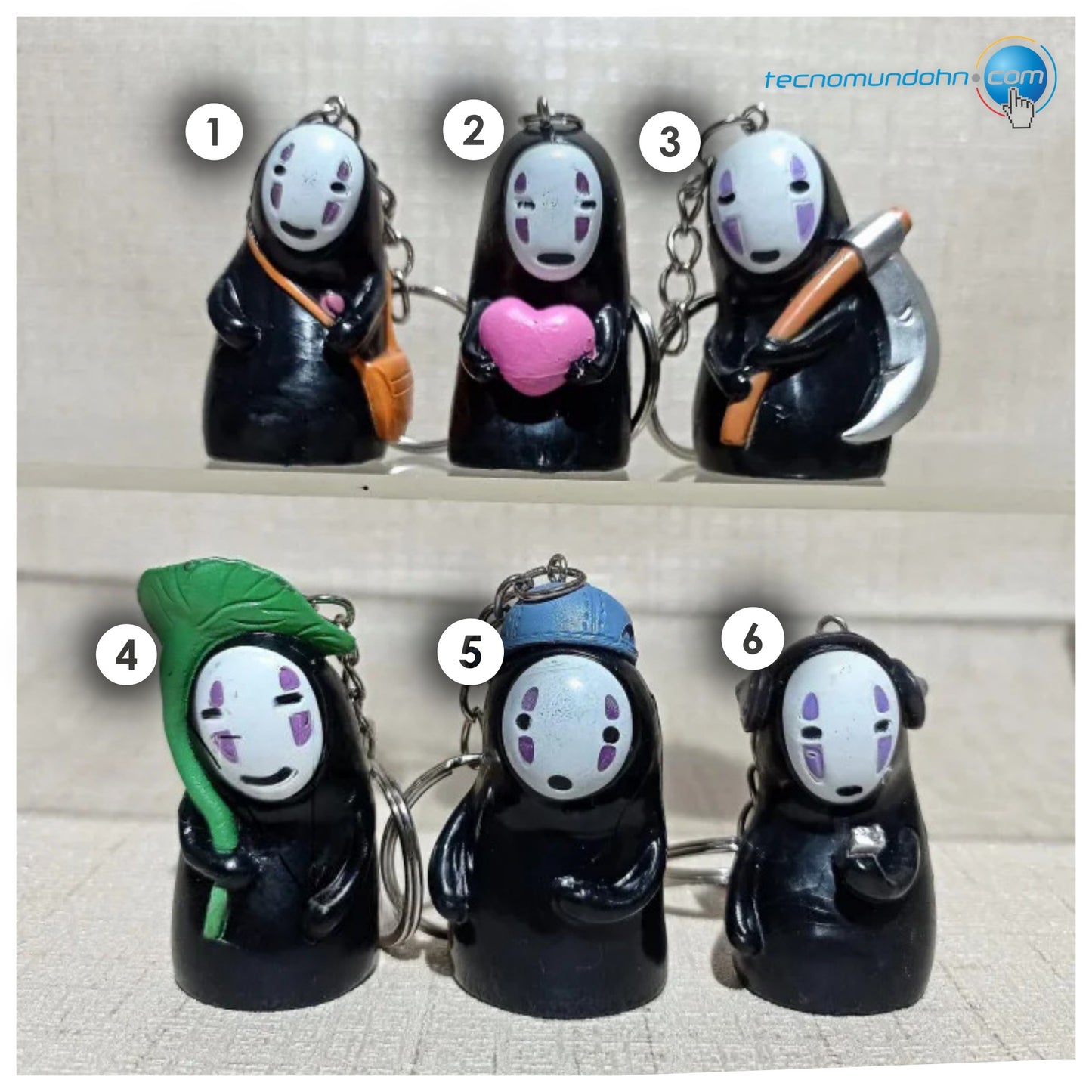 Llaveros Figuras No Face | Studio Ghibli