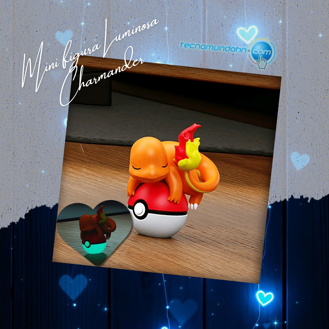 Mini Figura Luminosa Charmander