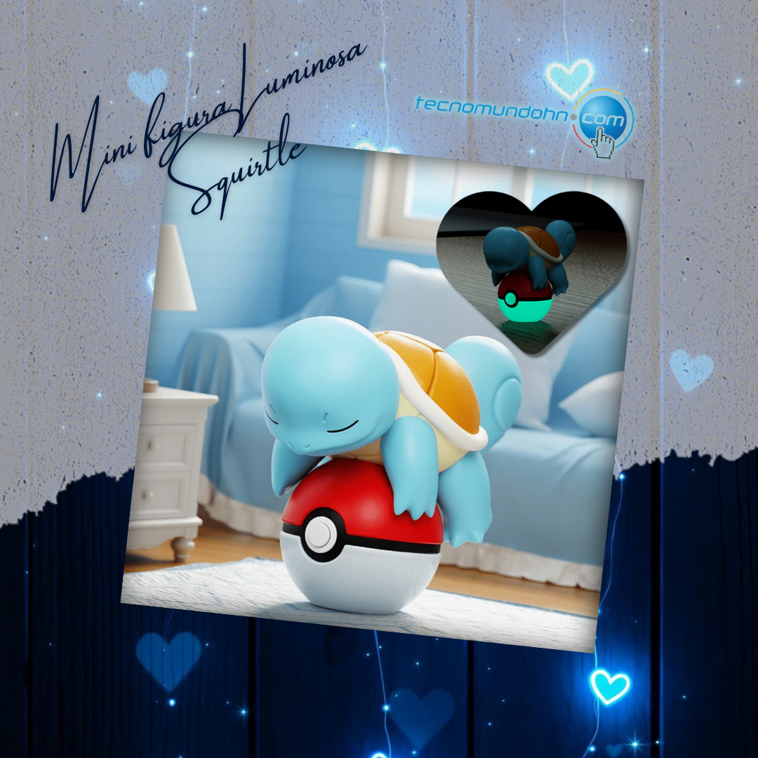 Mini Figura Luminosa Squirtle