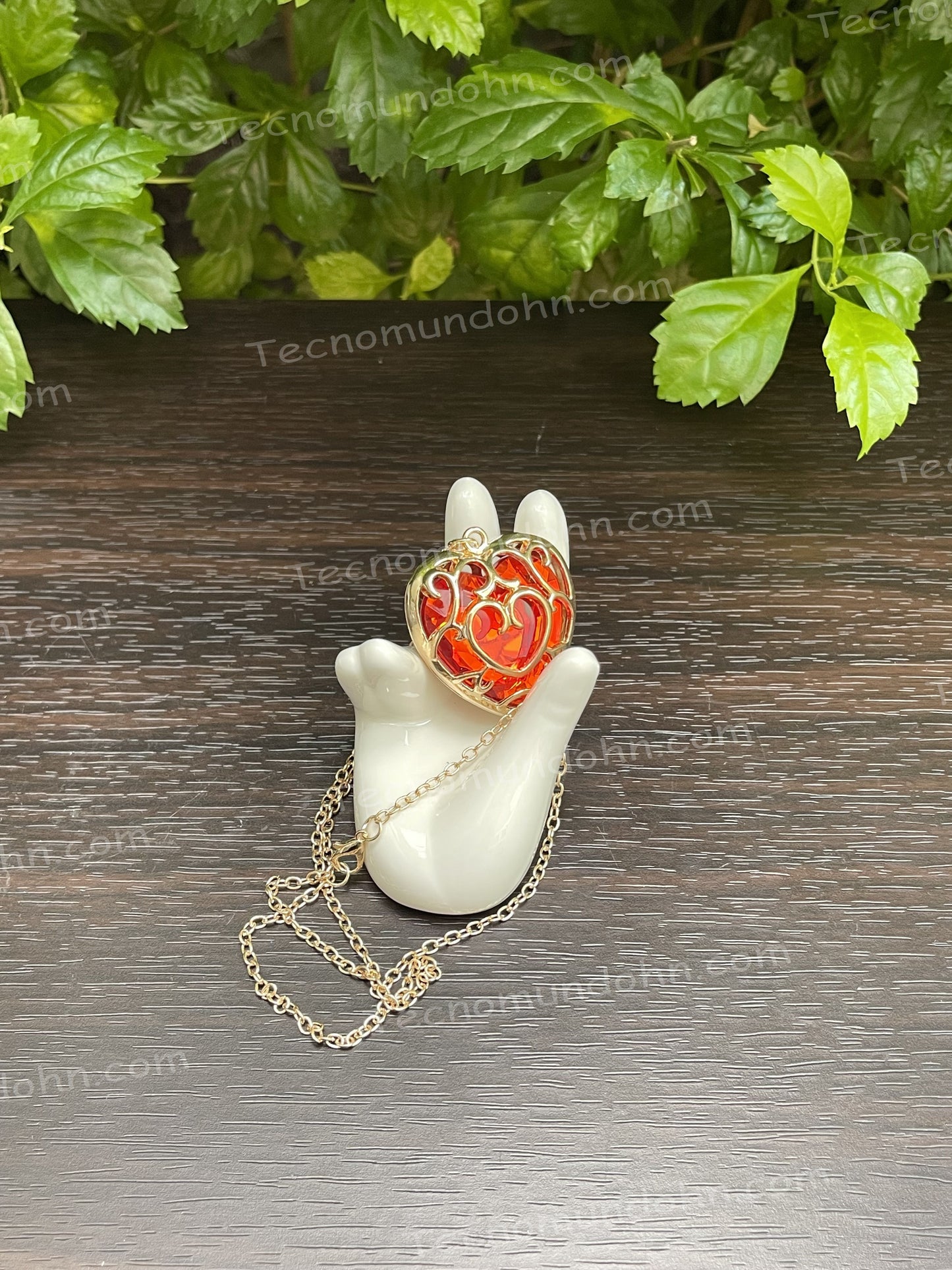 Collar De Corazón Rojo De Zelda