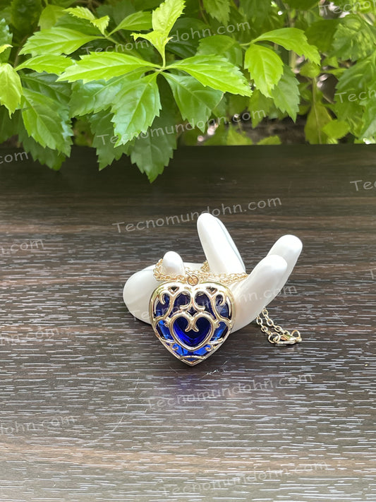 Collar De Corazón Azul De Zelda