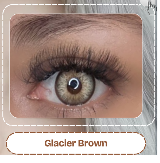 Lente De Contacto Glacier Brown