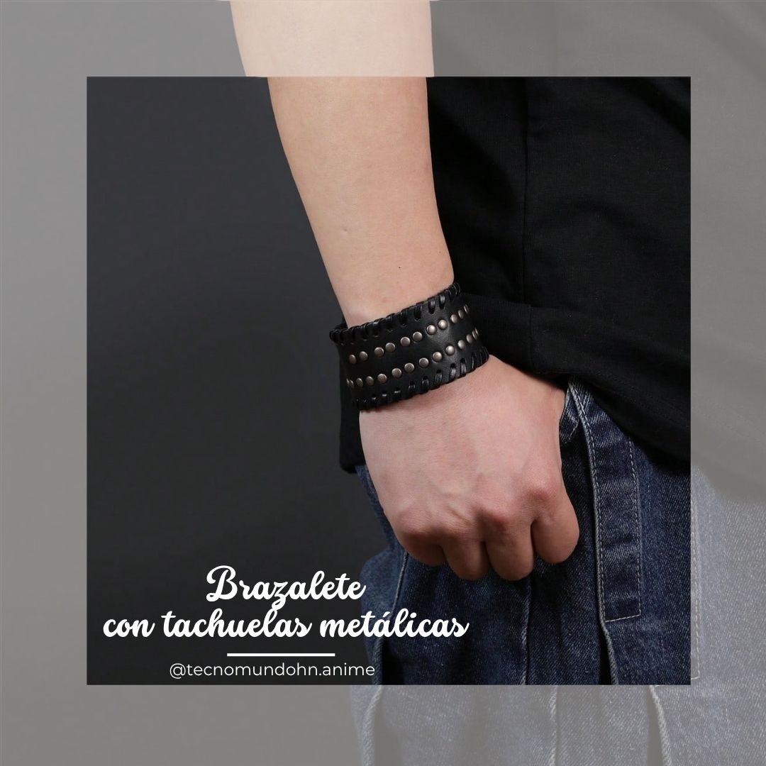 Brazalete Con Tachuelas Metálicas