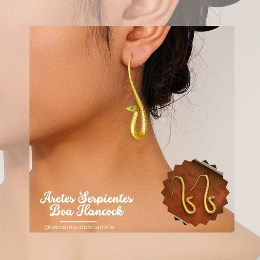 Aretes Serpientes - Boa Hancock