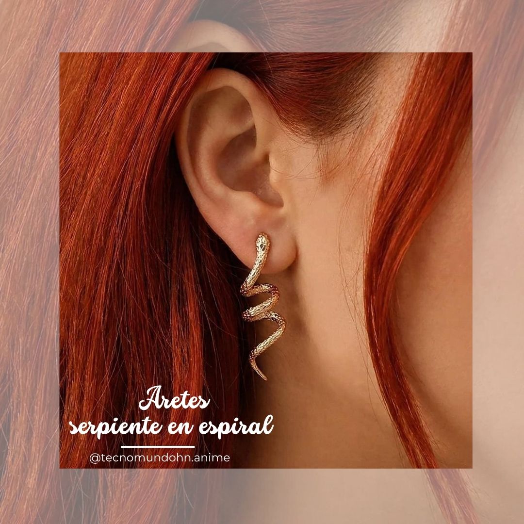 Aretes Serpientes En Espiral