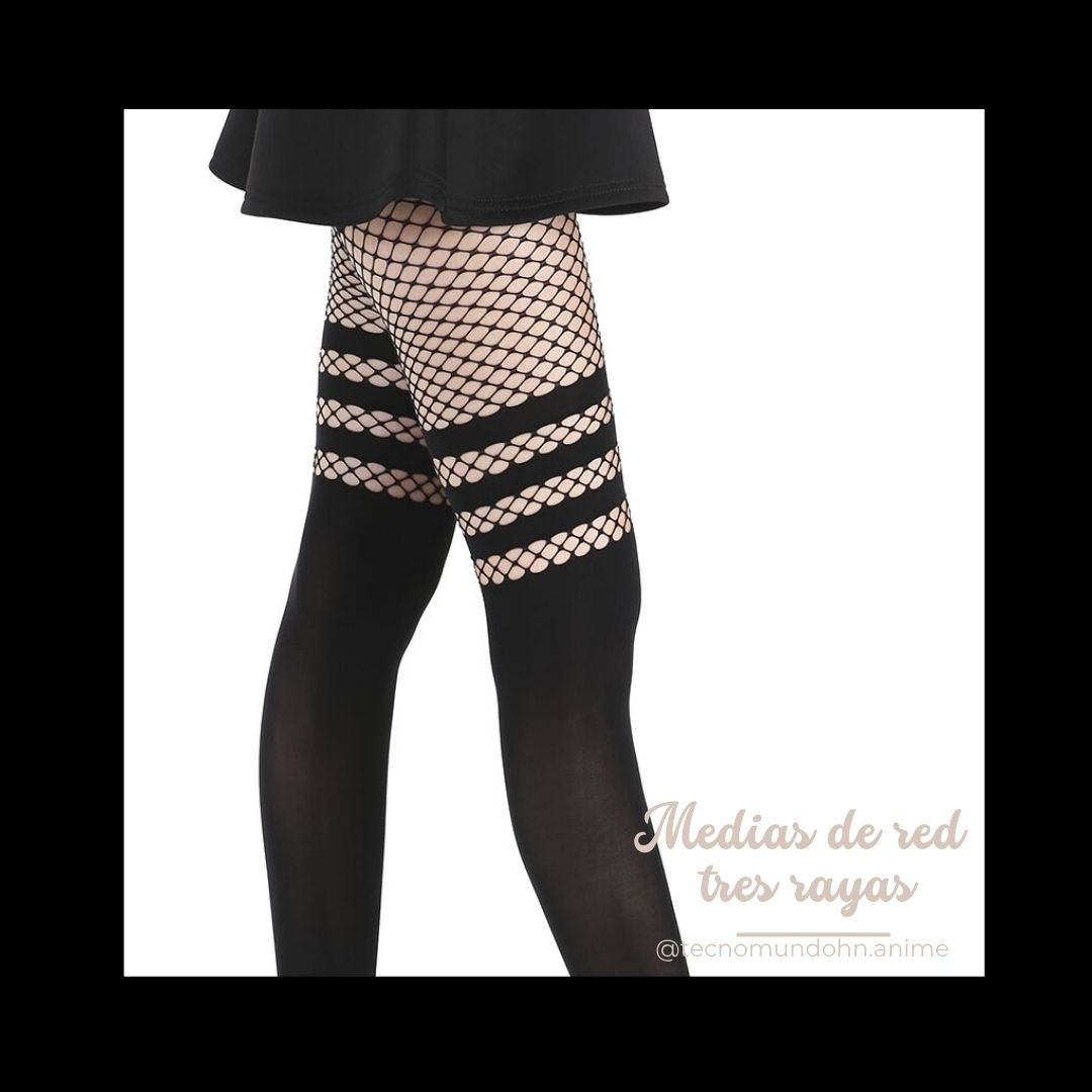 Medias De Red Tres Rayas