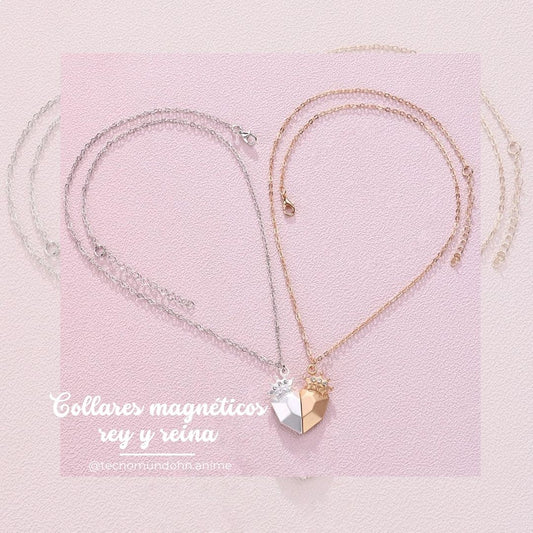 Collares Magnéticos Rey Y Reina