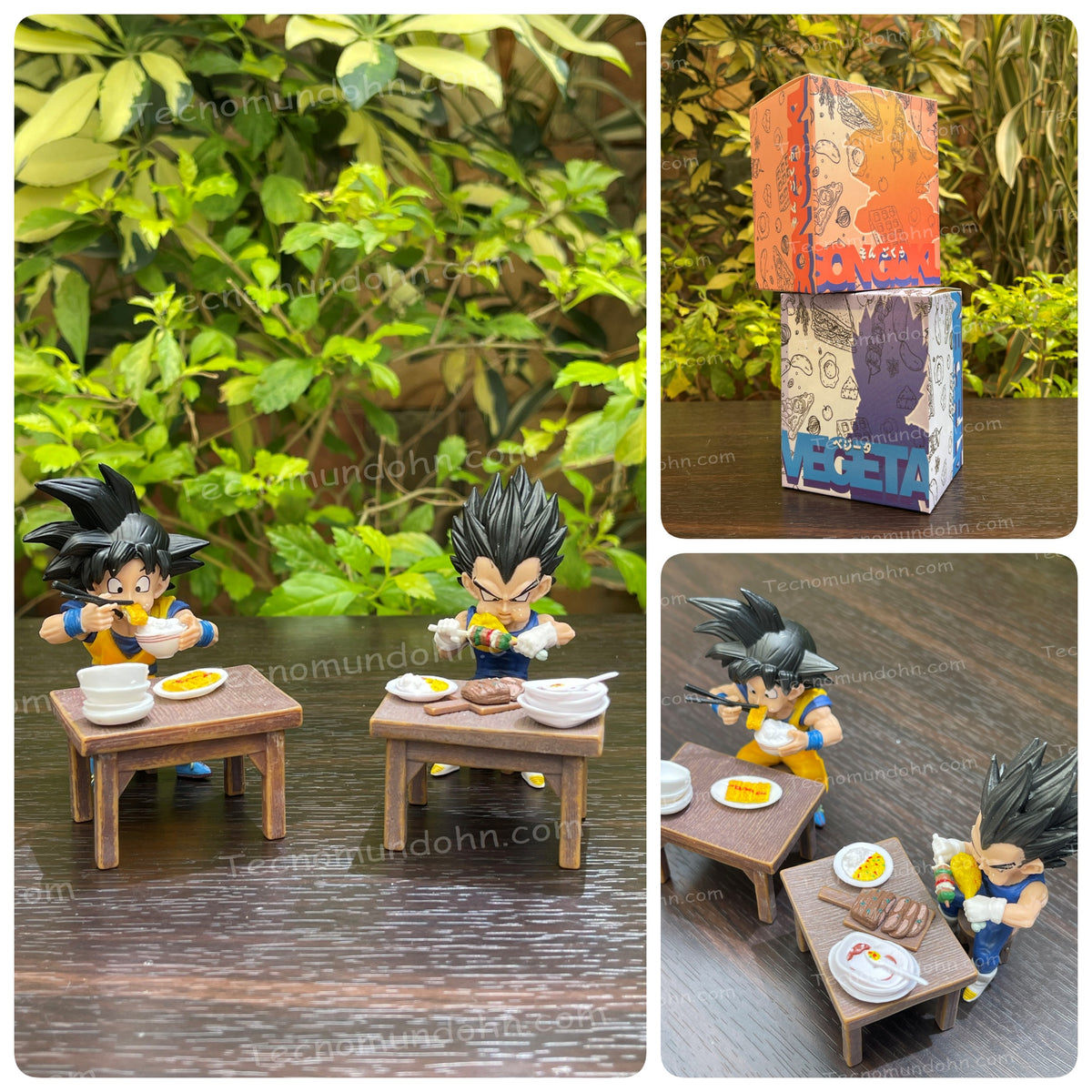 Figuras Goku Y Vegeta Comiendo 8.5Cm | Dragon Ball
