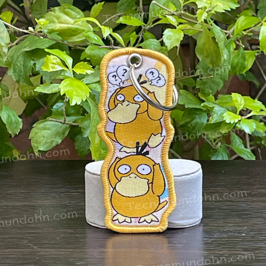 Llavero Bordado Tipo Jet Tag Psyduck | Pokémon
