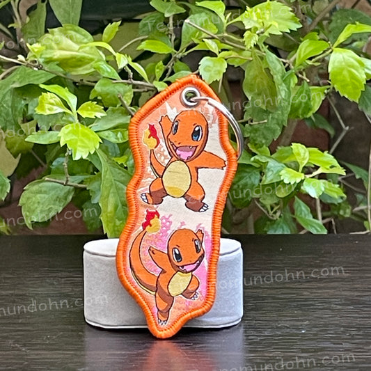Llavero Bordado Tipo Jet Tag Charmander | Pokémon