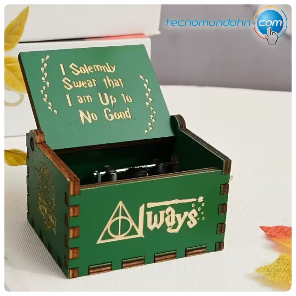 Cajita Musical De Madera Harry Potter (Green)