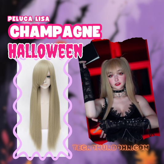 Peluca Lisa Champagne 80Cm