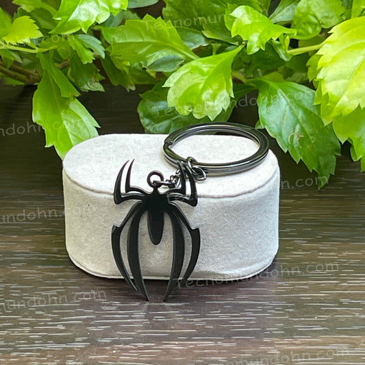 Llavero Metálico Negro Araña De Spider-Man | Marvel