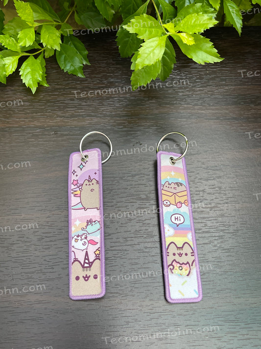 Llavero Bordado Doble Cara Pusheen