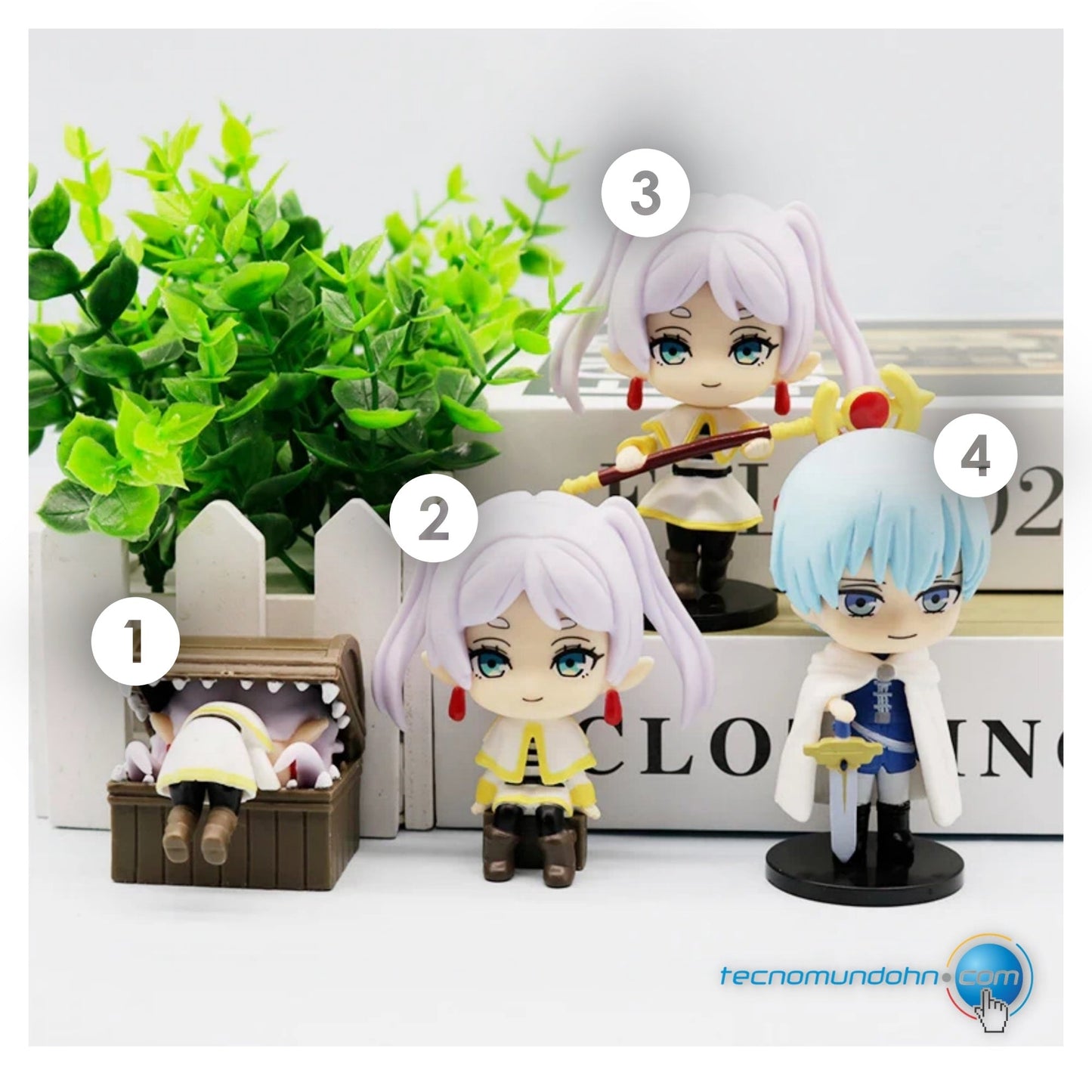 Figuras Frieren: Beyond Journey'S End 4Pcs