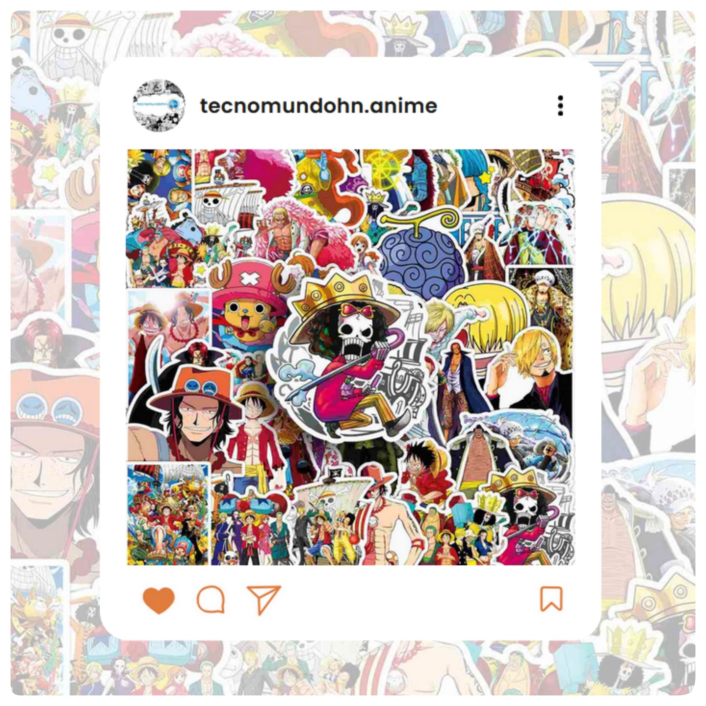 Paquete Calcomanías One Piece