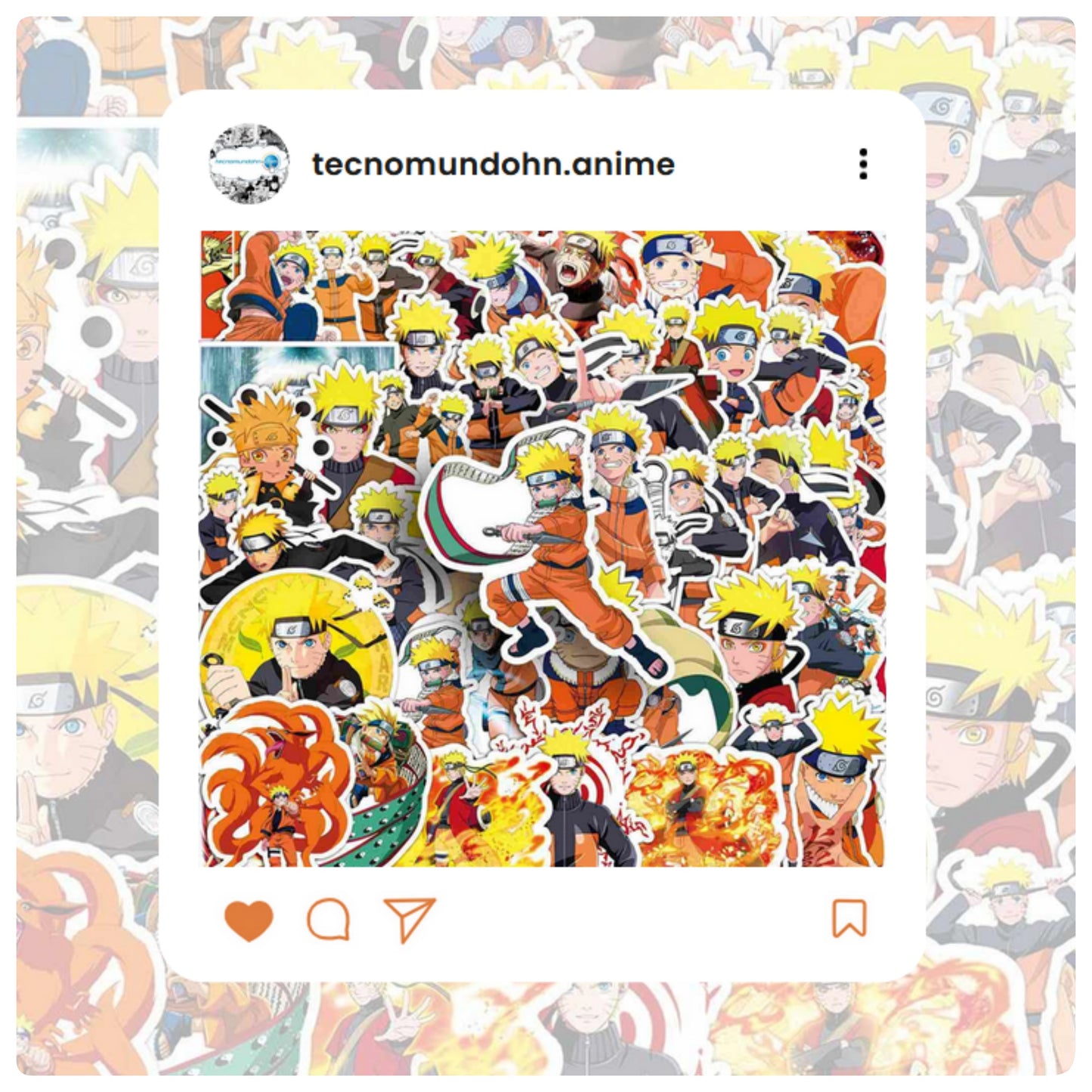 Paquete Calcomanías Naruto