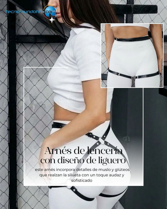 Arnes de lenceria con diseño de liguero