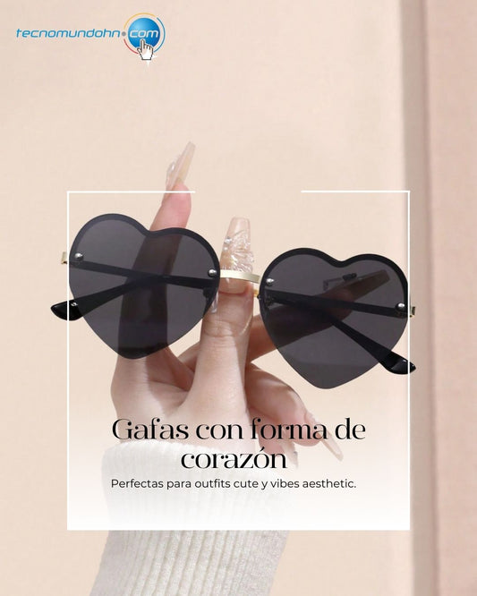 Gafas con forma de corazon (A)