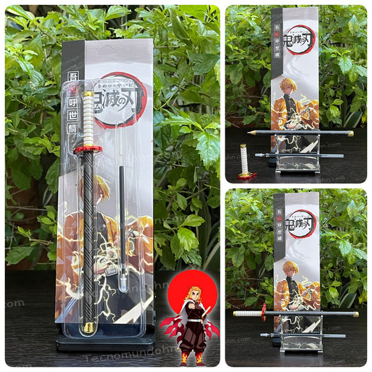 Bolígrafo De Metal Diseño Katana De Rengoku | Demon Slayer