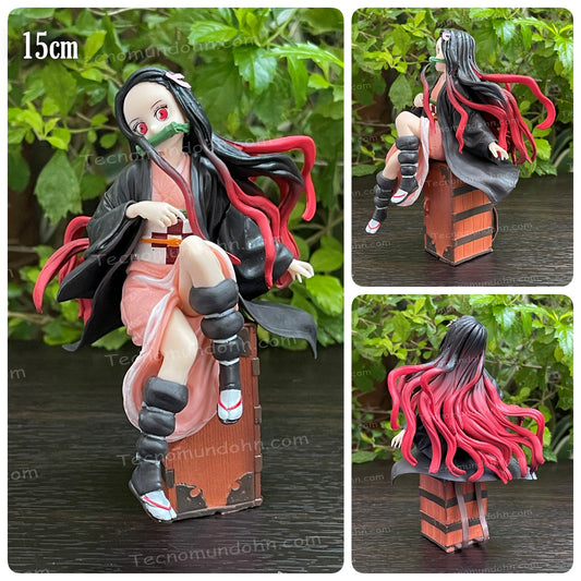 Figura Nezuko Sentada Sobre Su Caja 15Cm | Demon Slayer