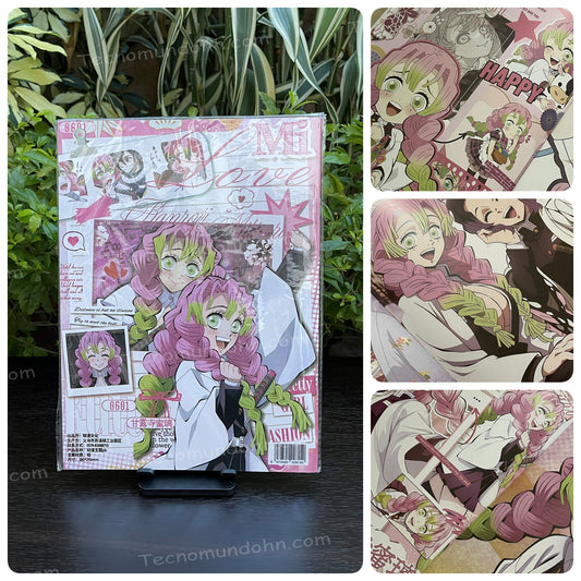Libreta De Ilustración Mitsuri Pilar Del Amor | Demon Slayer